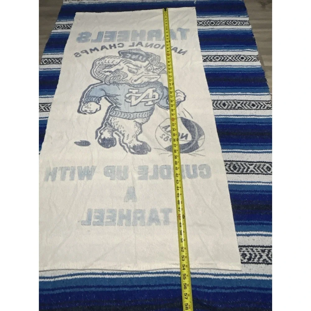 Vintage NCAA 1982 National Champions North Carolina Tar Heels Beach Towel